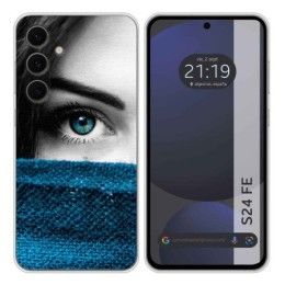 Funda Silicona para Samsung Galaxy S24 FE 5G diseño Ojo Dibujos