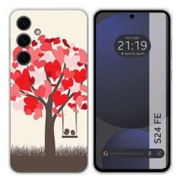 Funda Silicona para Samsung Galaxy S24 FE 5G diseño Pajaritos Dibujos