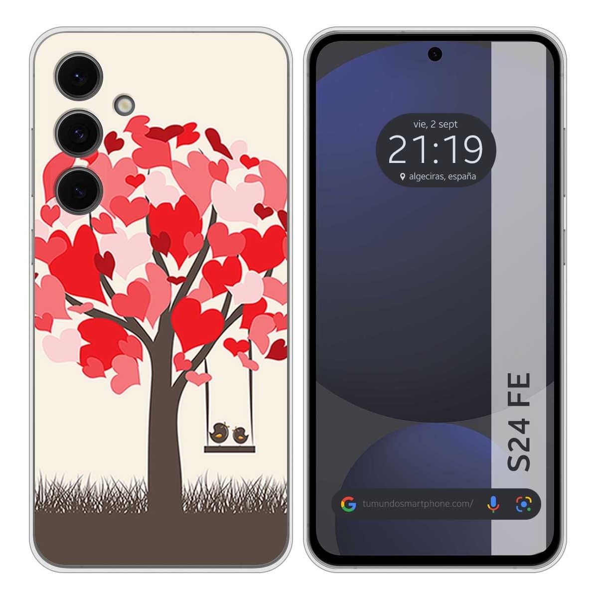Funda Silicona para Samsung Galaxy S24 FE 5G diseño Pajaritos Dibujos