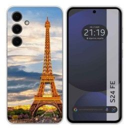 Funda Silicona para Samsung Galaxy S24 FE 5G diseño Paris Dibujos