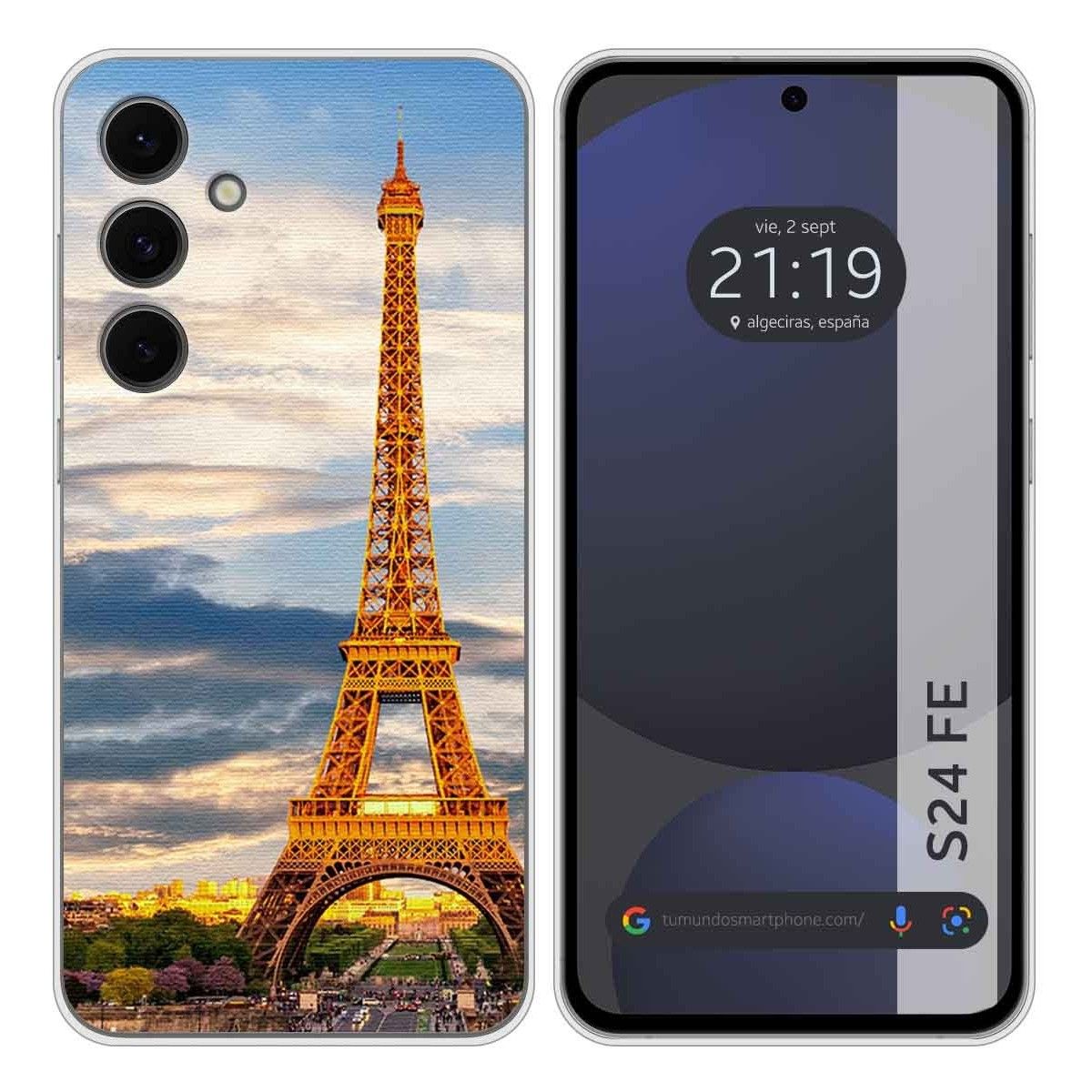 Funda Silicona para Samsung Galaxy S24 FE 5G diseño Paris Dibujos