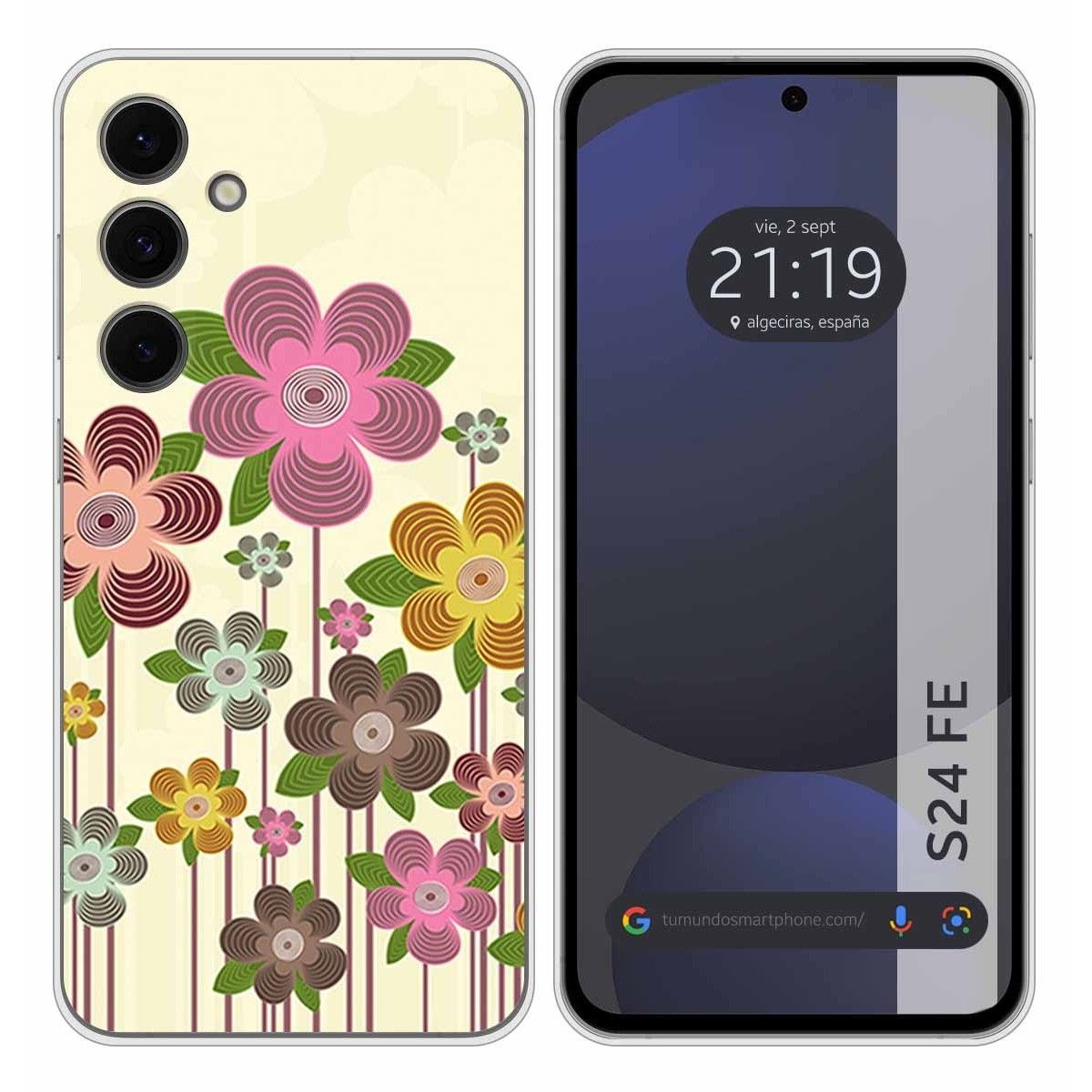 Funda Silicona para Samsung Galaxy S24 FE 5G diseño Primavera En Flor Dibujos