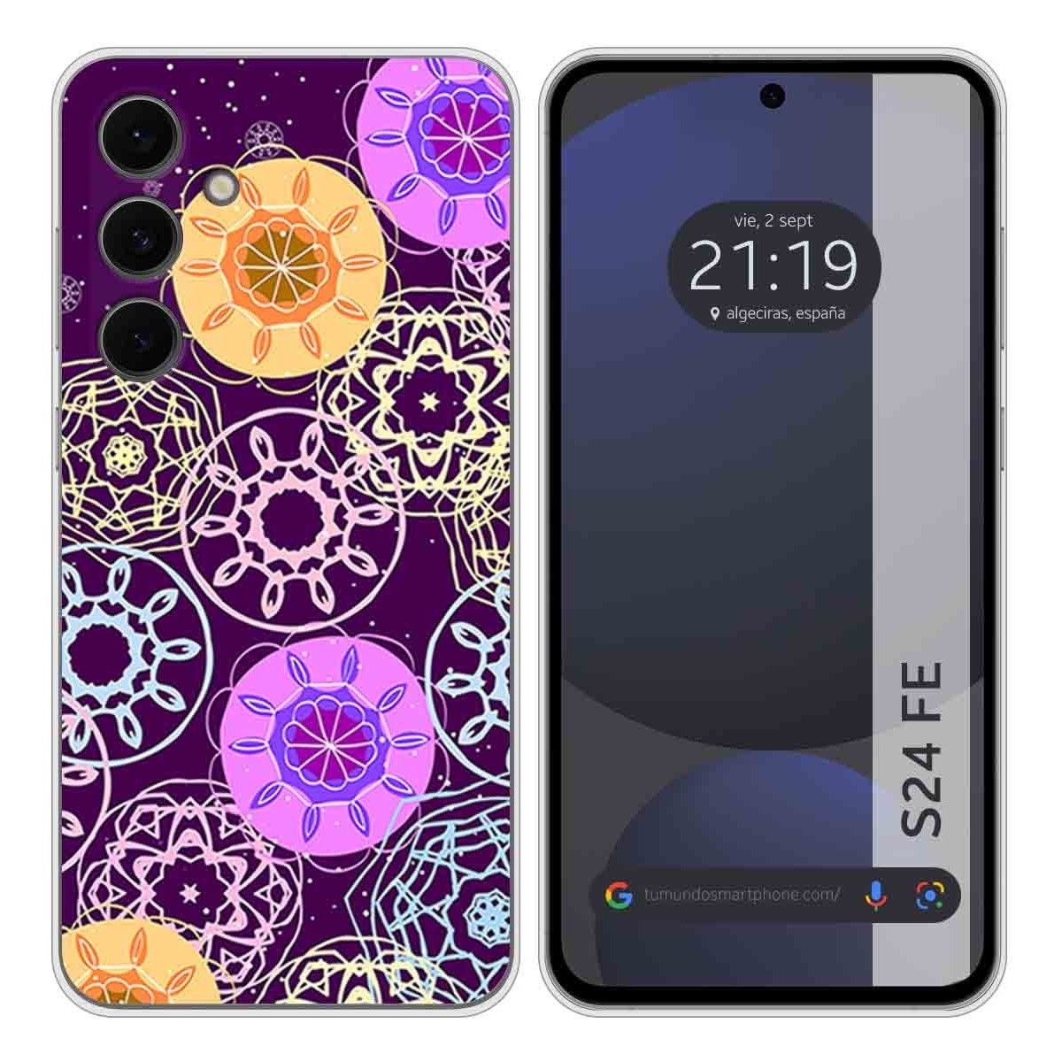 Funda Silicona para Samsung Galaxy S24 FE 5G diseño Radial Dibujos