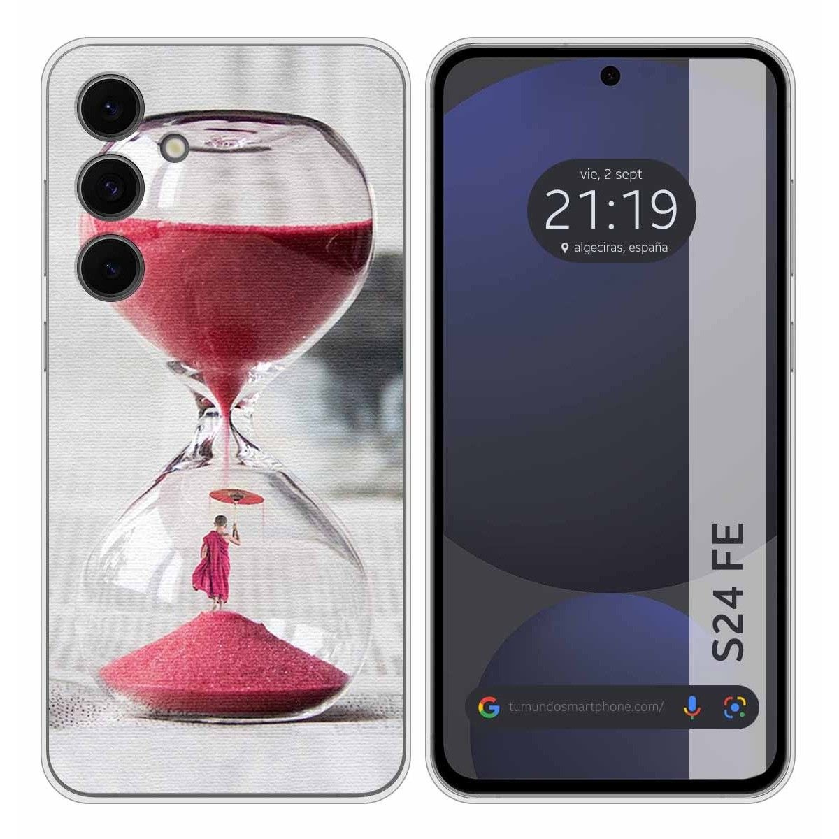 Funda Silicona para Samsung Galaxy S24 FE 5G diseño Reloj Dibujos