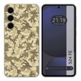 Funda Silicona para Samsung Galaxy S24 FE 5G diseño Sand Camuflaje Dibujos