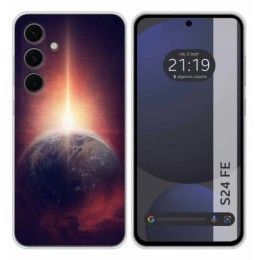 Funda Silicona para Samsung Galaxy S24 FE 5G diseño Tierra Dibujos