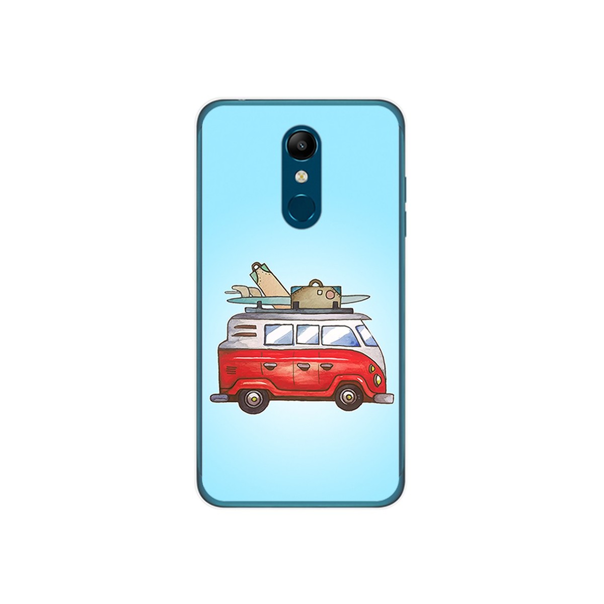 Funda Gel Tpu para Lg K11 Diseño Furgoneta Dibujos