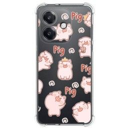 Funda Silicona Antigolpes para Oppo A60 5G diseño Cerdos Dibujos