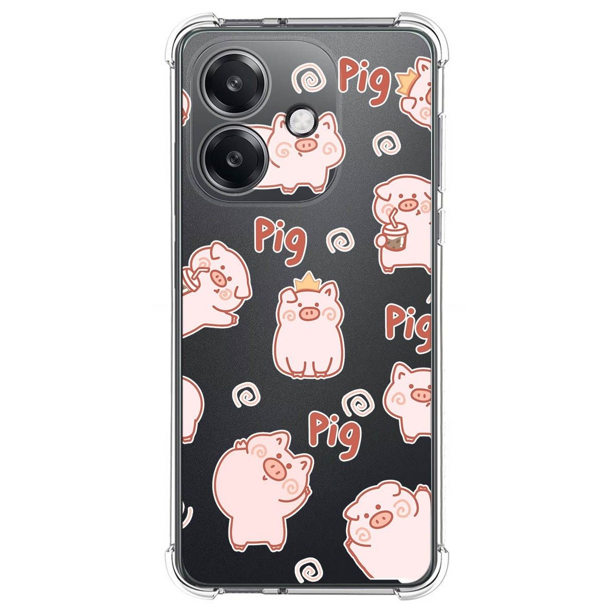 Funda Silicona Antigolpes para Oppo A60 5G diseño Cerdos Dibujos