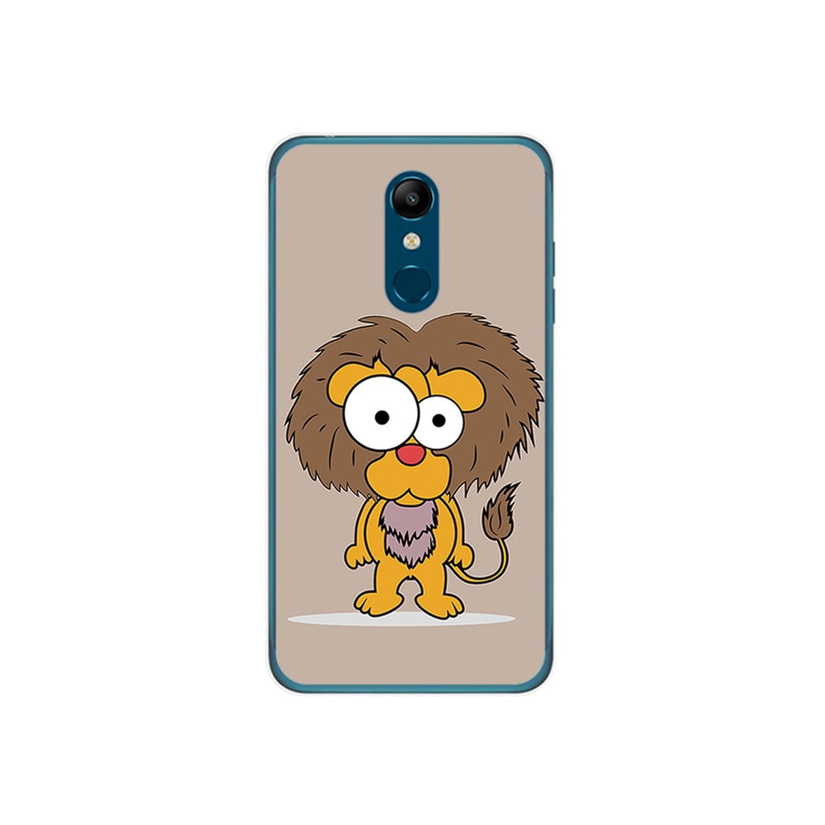 Funda Gel Tpu para Lg K11 Diseño Leon Dibujos