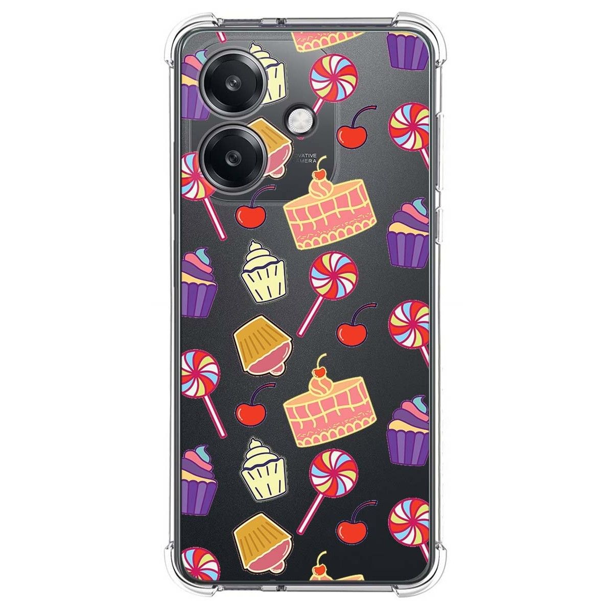 Funda Silicona Antigolpes para Oppo A60 5G diseño Dulces 01 Dibujos