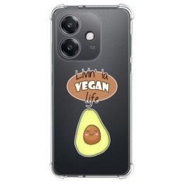 Funda Silicona Antigolpes para Oppo A60 5G diseño Vegan Life Dibujos