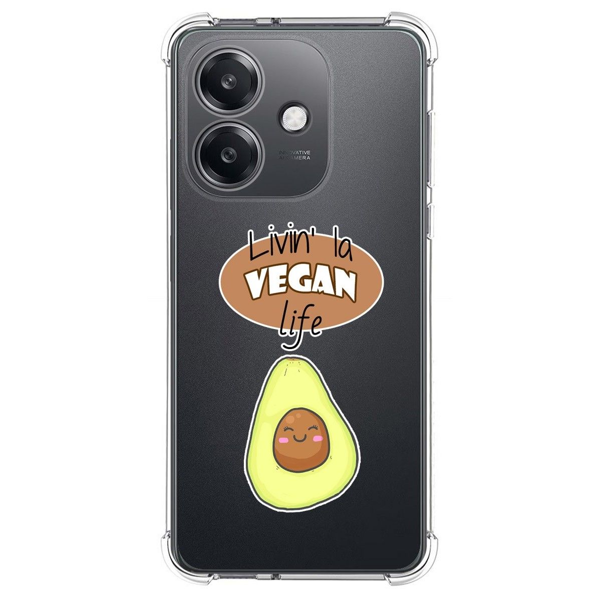Funda Silicona Antigolpes para Oppo A60 5G diseño Vegan Life Dibujos