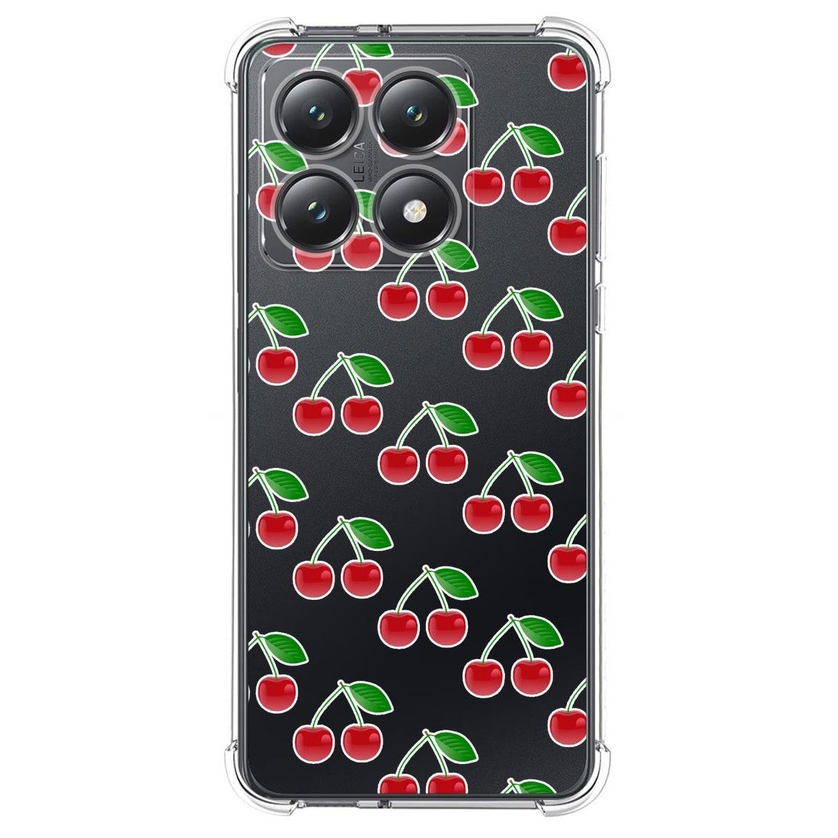 Funda Silicona Antigolpes para Xiaomi 14T Pro 5G diseño Cerezas Dibujos