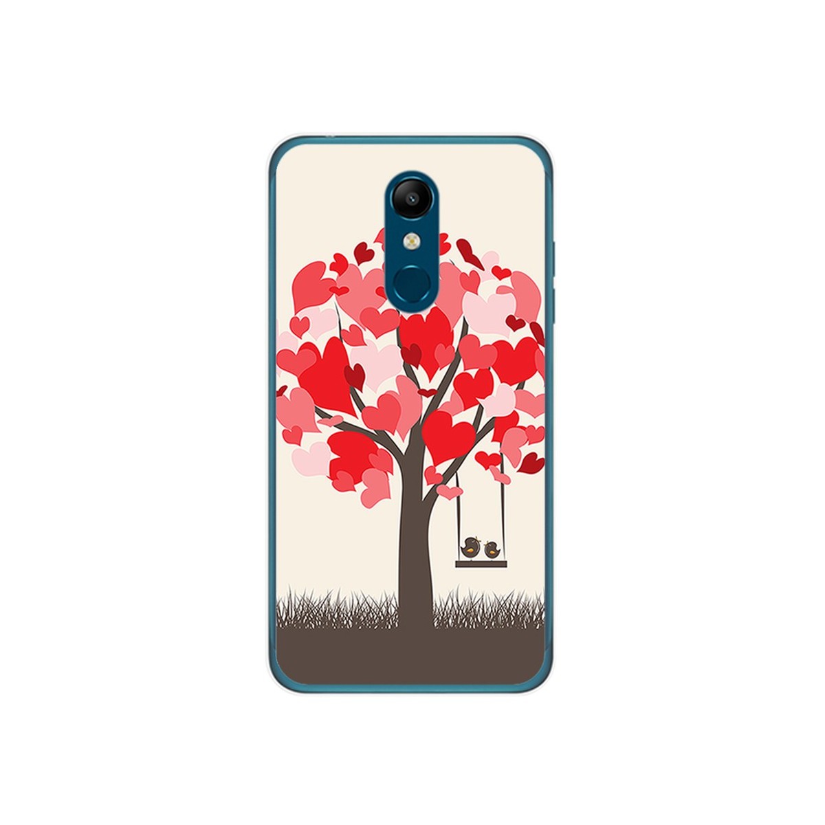 Funda Gel Tpu para Lg K11 Diseño Pajaritos Dibujos