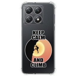 Funda Silicona Antigolpes para Xiaomi 14T Pro 5G diseño Hombre Escalada Dibujos