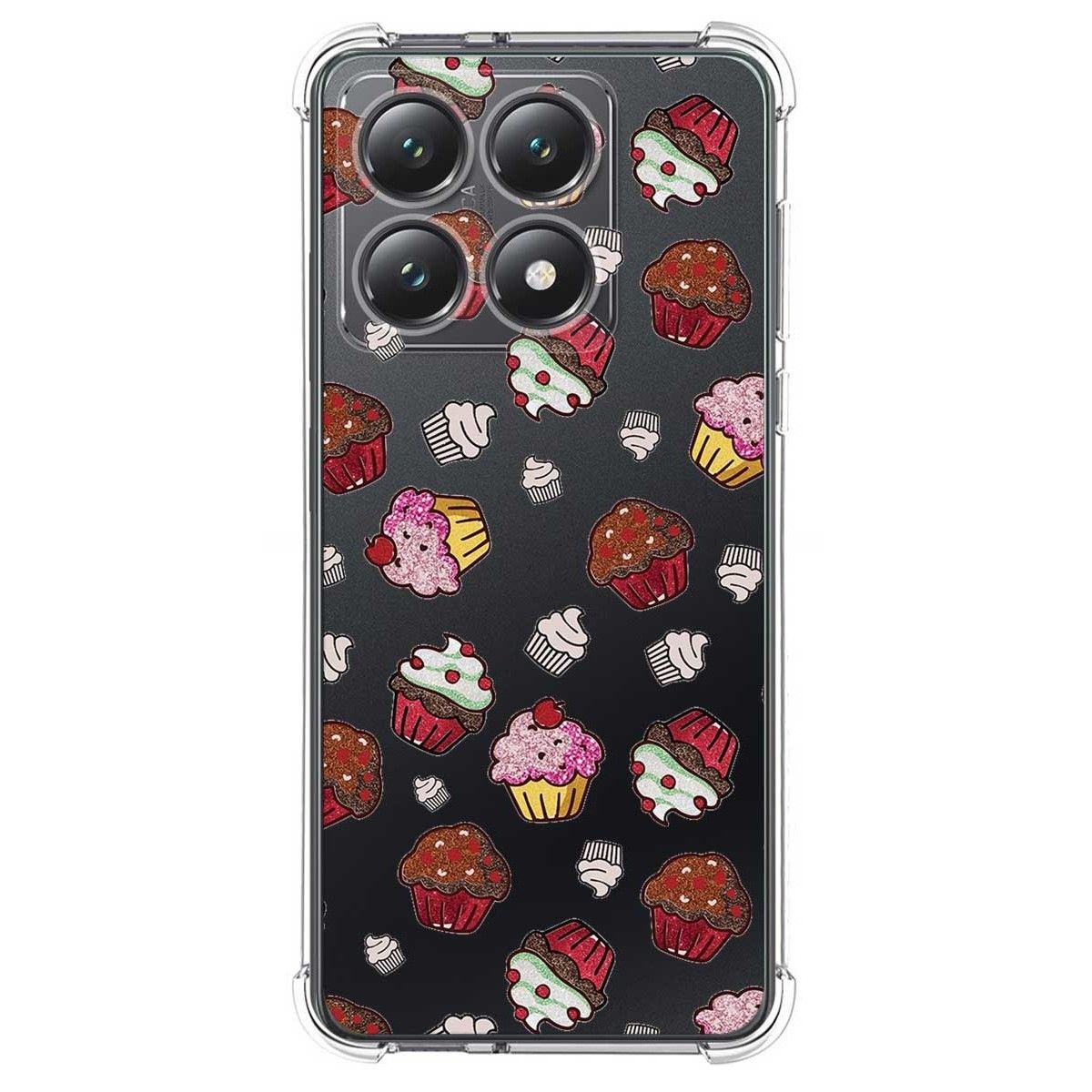 Funda Silicona Antigolpes para Xiaomi 14T Pro 5G diseño Muffins Dibujos