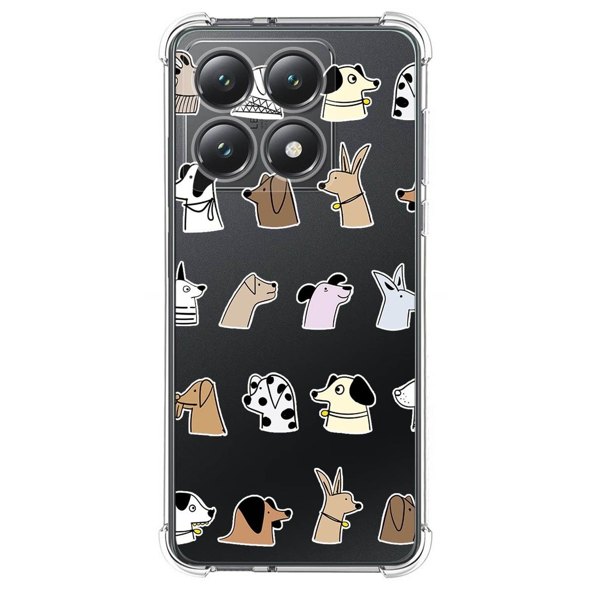 Funda Silicona Antigolpes para Xiaomi 14T Pro 5G diseño Perros Dibujos