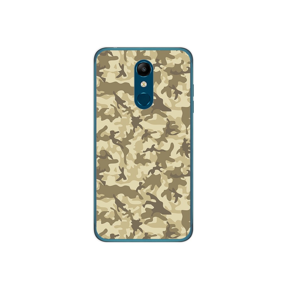 Funda Gel Tpu para Lg K11 Diseño Sand Camuflaje Dibujos