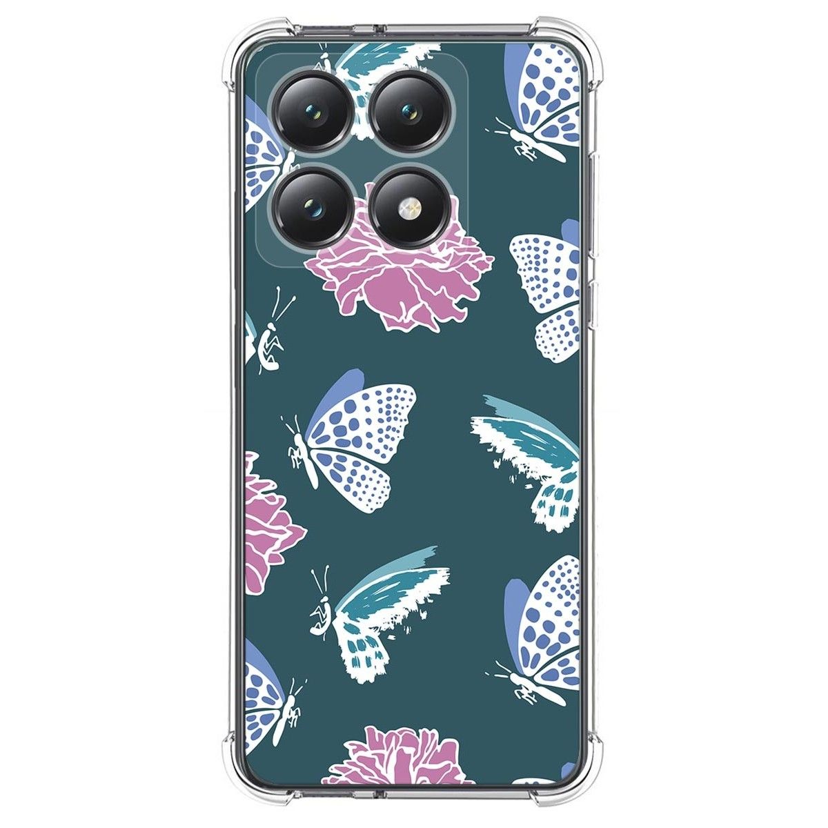 Funda Silicona Antigolpes para Xiaomi 14T Pro 5G diseño Flores 10 Dibujos