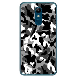 Funda Gel Tpu para Lg K11 Diseño Snow Camuflaje Dibujos
