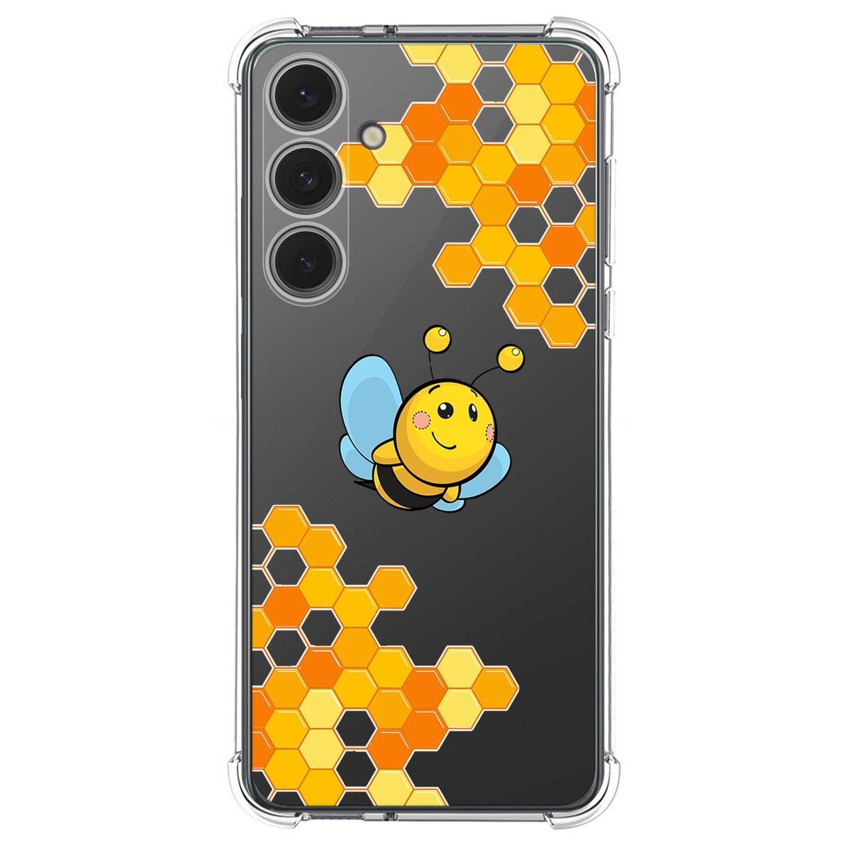 Funda Silicona Antigolpes para Samsung Galaxy S24 FE 5G diseño Abeja Dibujos