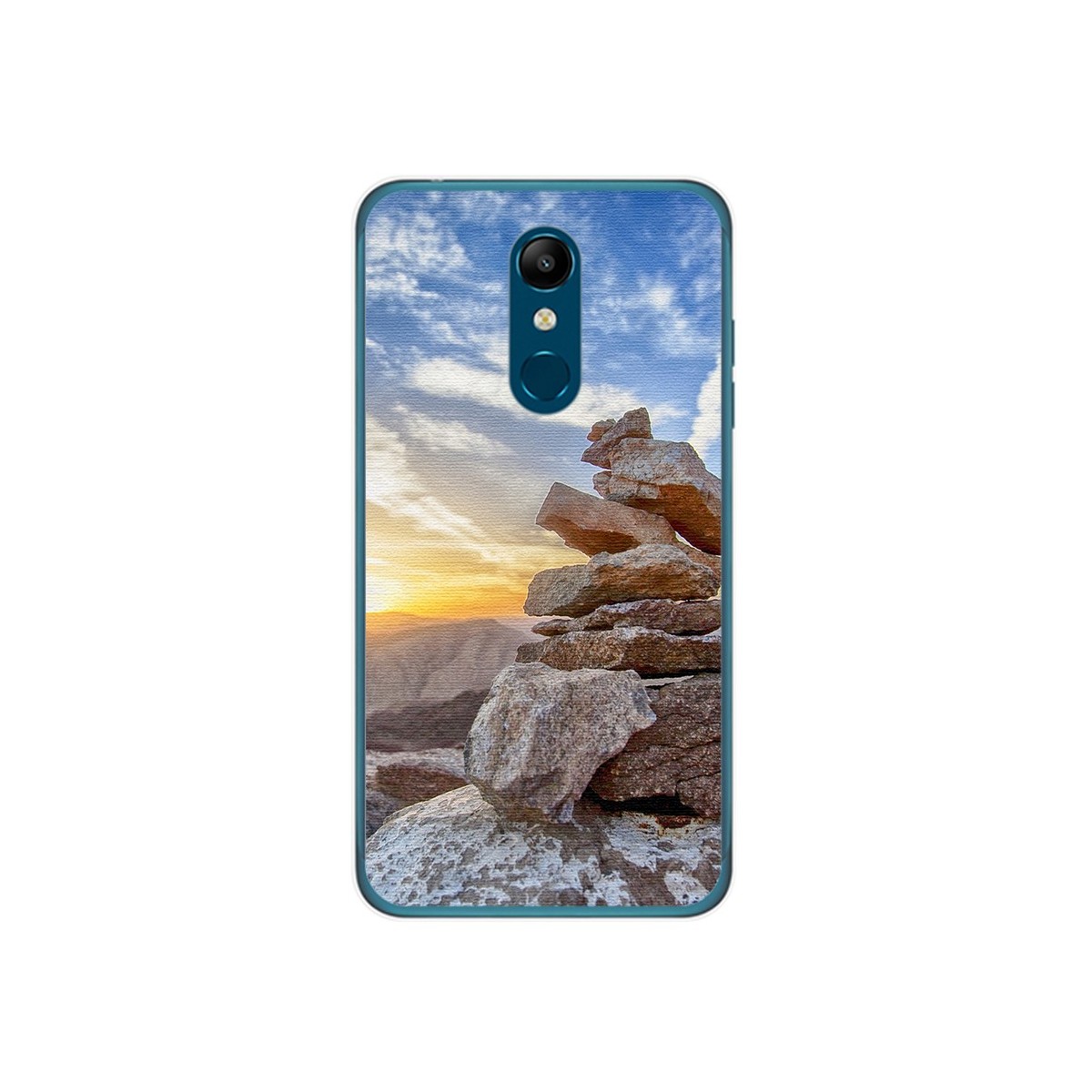 Funda Gel Tpu para Lg K11 Diseño Sunset Dibujos