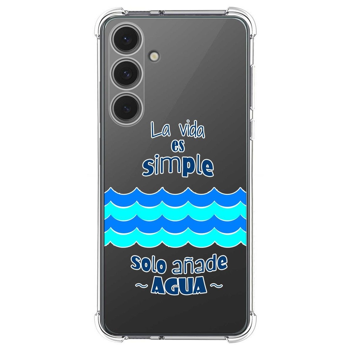 Funda Silicona Antigolpes para Samsung Galaxy S24 FE 5G diseño Agua Dibujos