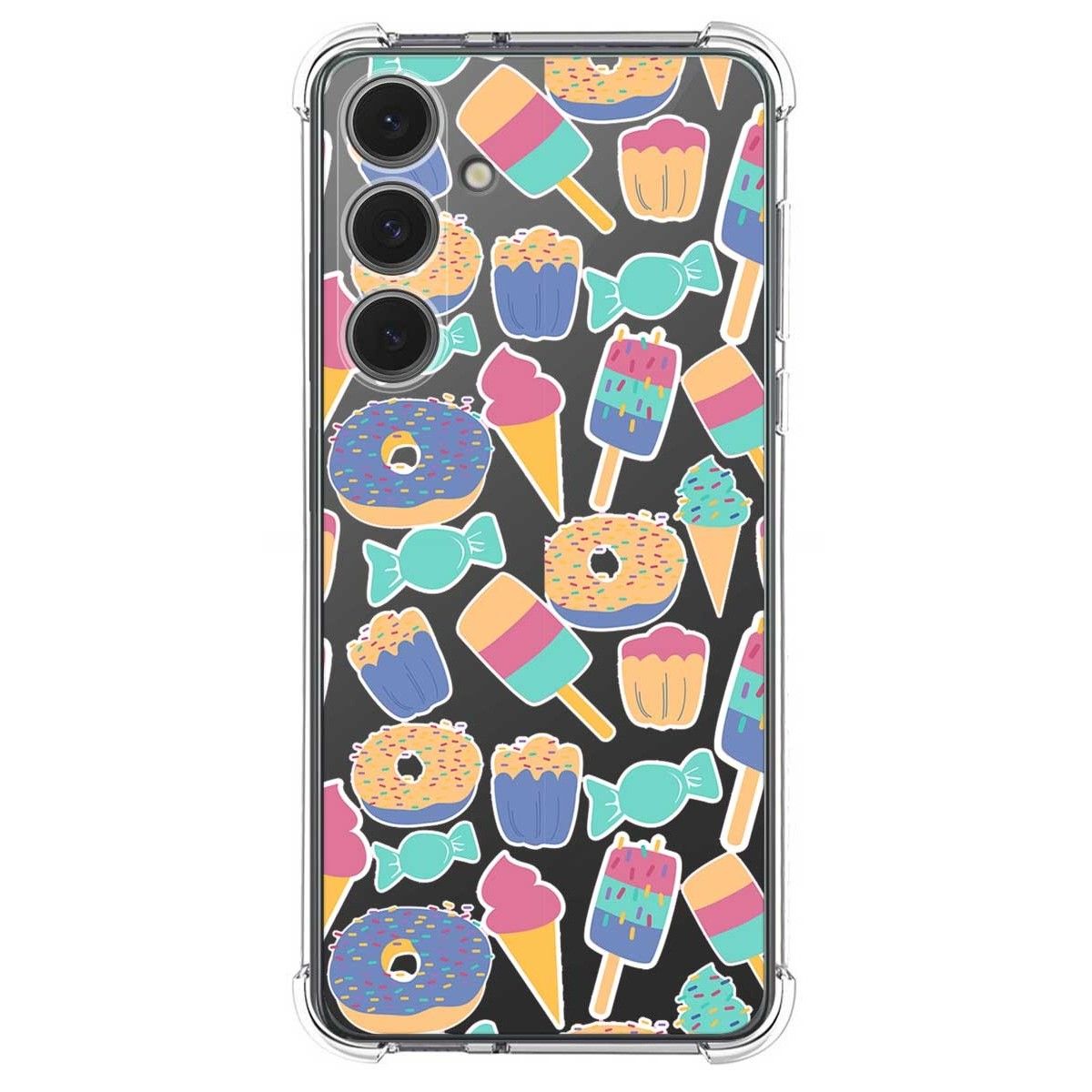 Funda Silicona Antigolpes para Samsung Galaxy S24 FE 5G diseño Dulces 02 Dibujos