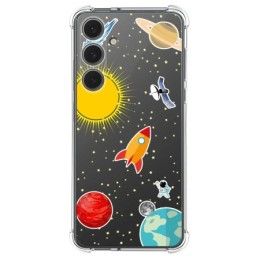 Funda Silicona Antigolpes para Samsung Galaxy S24 FE 5G diseño Espacio Dibujos