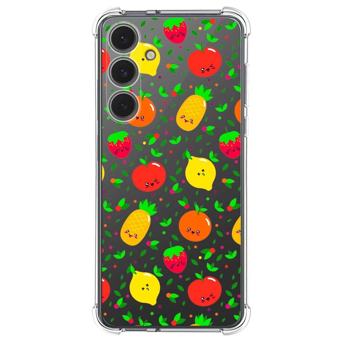 Funda Silicona Antigolpes para Samsung Galaxy S24 FE 5G diseño Frutas 01 Dibujos