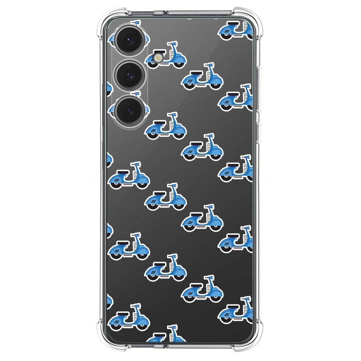 Funda Silicona Antigolpes para Samsung Galaxy S24 FE 5G diseño Scooter Dibujos