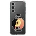 Funda Silicona Antigolpes para Samsung Galaxy S24 FE 5G diseño Hombre Escalada Dibujos