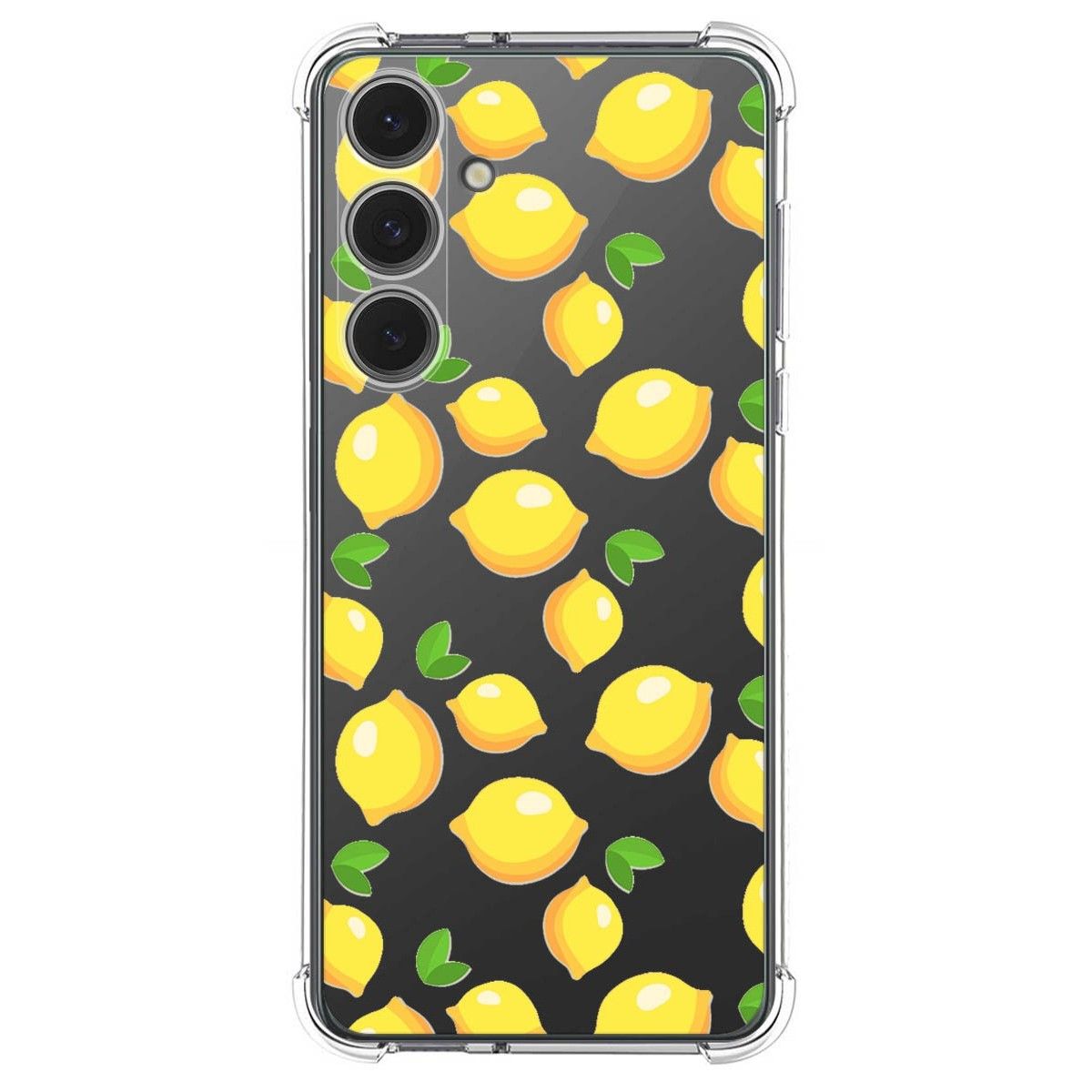 Funda Silicona Antigolpes para Samsung Galaxy S24 FE 5G diseño Limones Dibujos