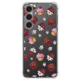Funda Silicona Antigolpes para Samsung Galaxy S24 FE 5G diseño Muffins Dibujos