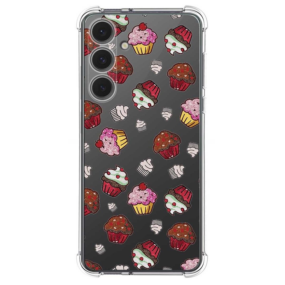 Funda Silicona Antigolpes para Samsung Galaxy S24 FE 5G diseño Muffins Dibujos