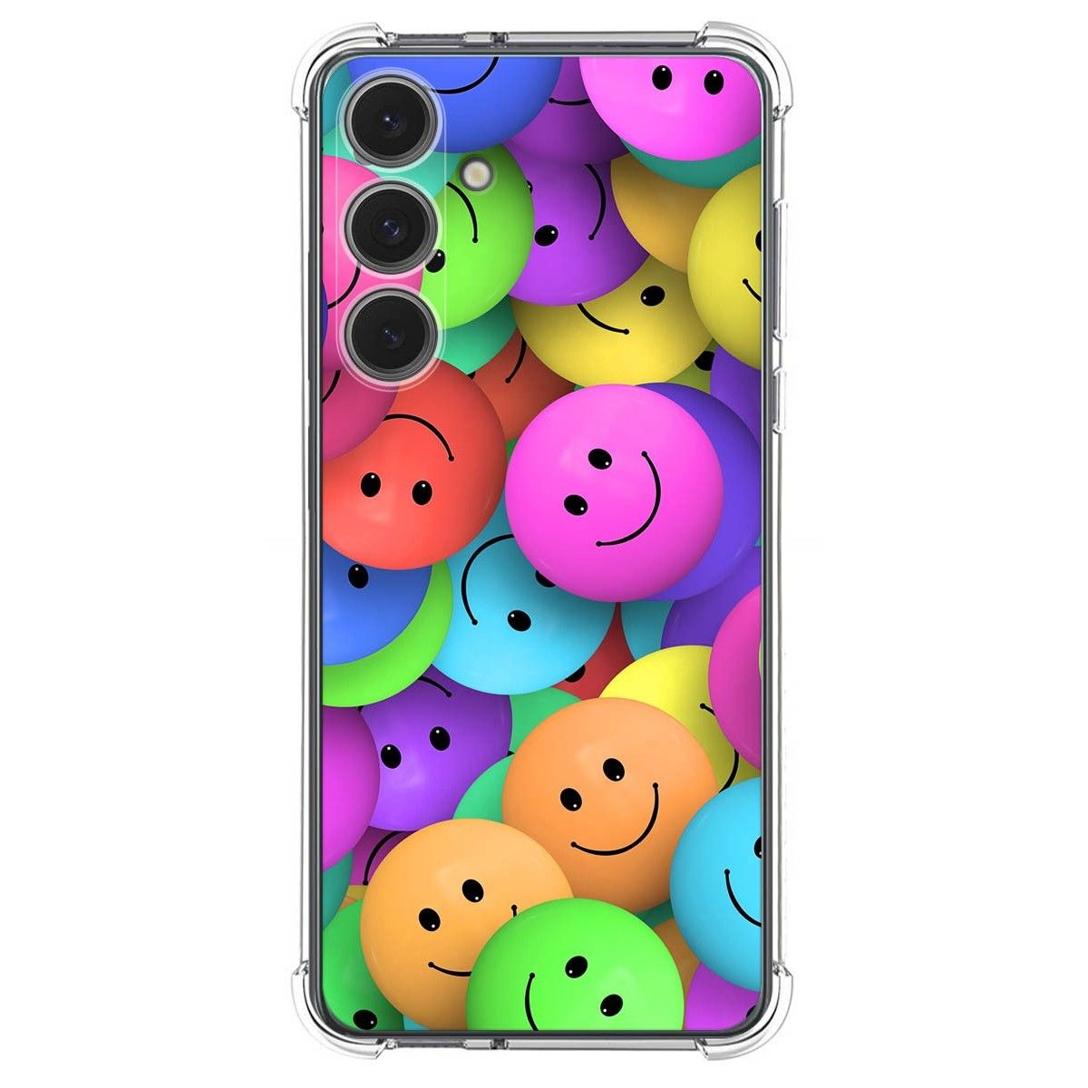 Funda Silicona Antigolpes para Samsung Galaxy S24 FE 5G diseño Smile Dibujos