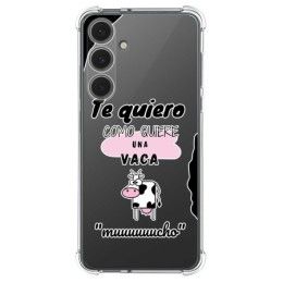 Funda Silicona Antigolpes para Samsung Galaxy S24 FE 5G diseño Vaca Dibujos