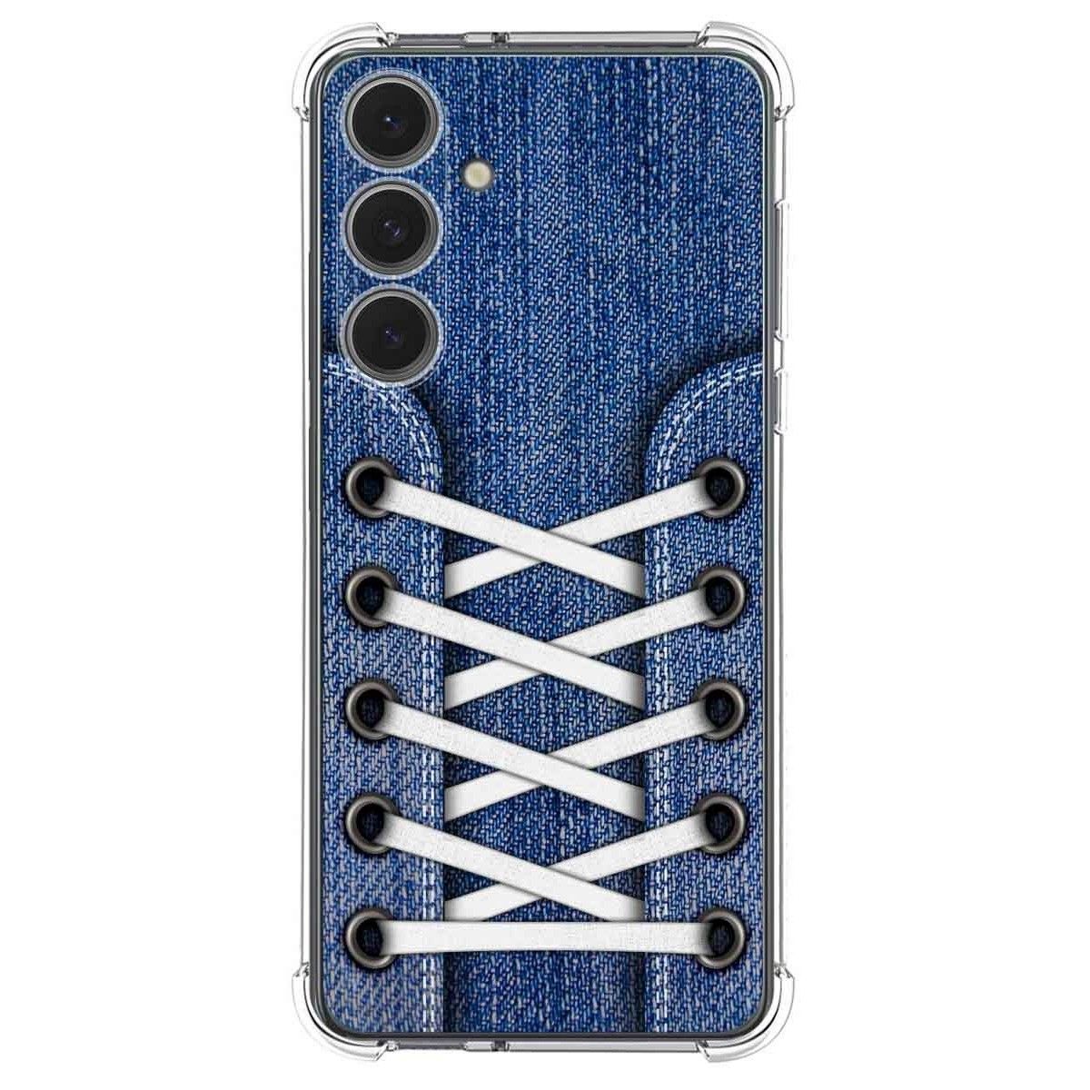 Funda Silicona Antigolpes para Samsung Galaxy S24 FE 5G diseño Zapatillas 01 Dibujos