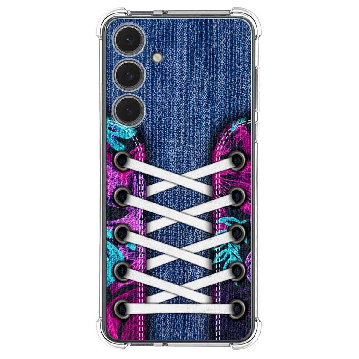 Funda Silicona Antigolpes para Samsung Galaxy S24 FE 5G diseño Zapatillas 06 Dibujos