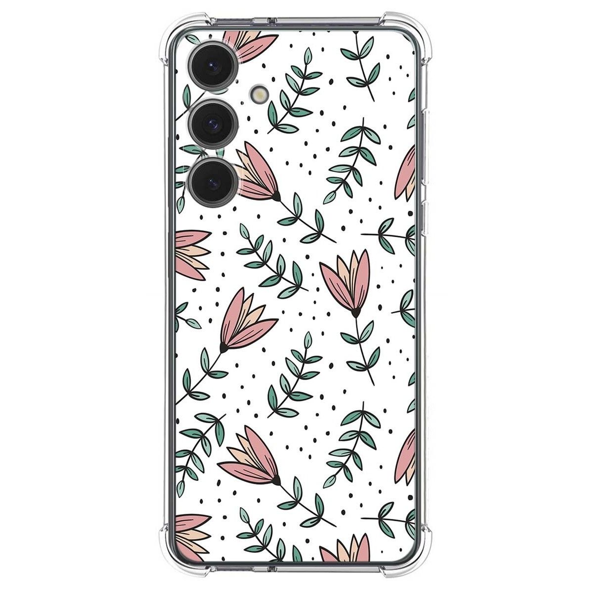 Funda Silicona Antigolpes para Samsung Galaxy S24 FE 5G diseño Flores 01 Dibujos