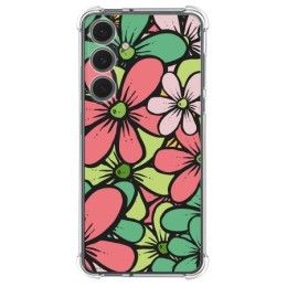 Funda Silicona Antigolpes para Samsung Galaxy S24 FE 5G diseño Flores 02 Dibujos