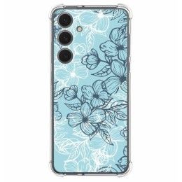 Funda Silicona Antigolpes para Samsung Galaxy S24 FE 5G diseño Flores 03 Dibujos