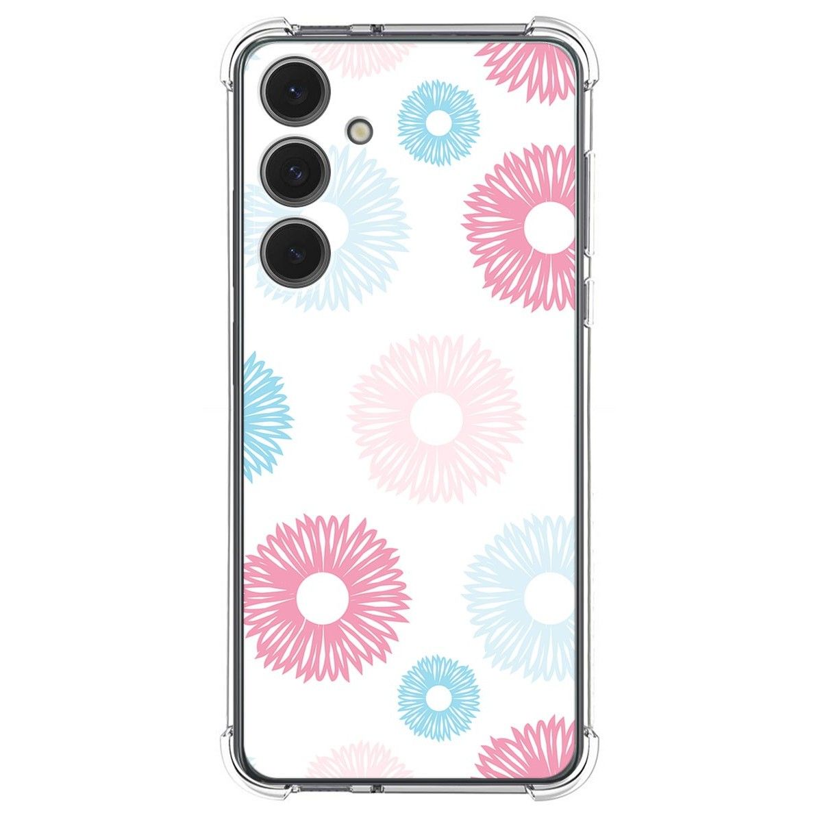 Funda Silicona Antigolpes para Samsung Galaxy S24 FE 5G diseño Flores 06 Dibujos