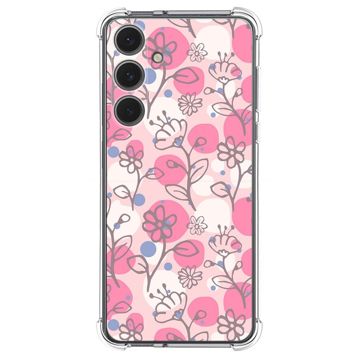 Funda Silicona Antigolpes para Samsung Galaxy S24 FE 5G diseño Flores 07 Dibujos