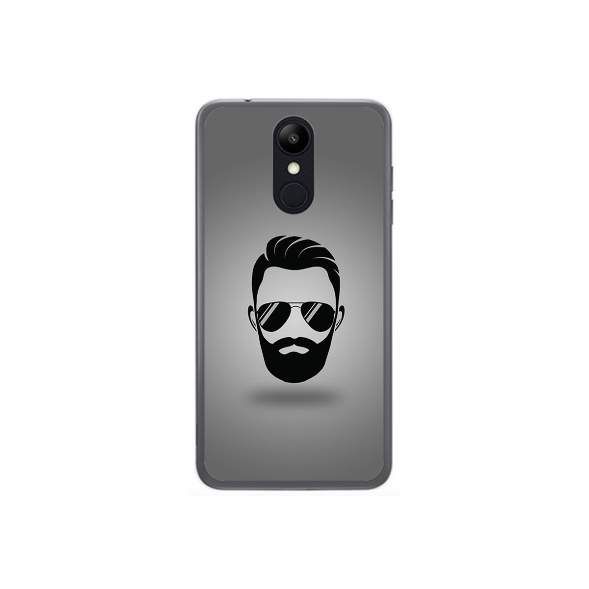 Funda Gel Tpu para Lg K9 Diseño Barba Dibujos