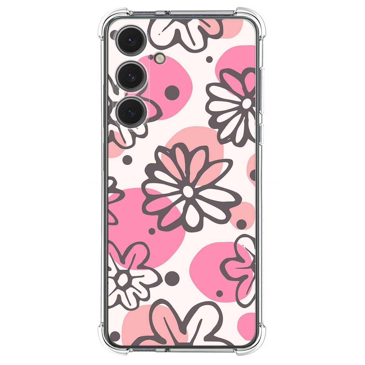 Funda Silicona Antigolpes para Samsung Galaxy S24 FE 5G diseño Flores 09 Dibujos