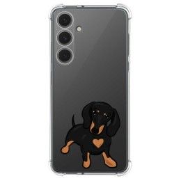 Funda Silicona Antigolpes para Samsung Galaxy S24 FE 5G diseño Perros 04 Dibujos