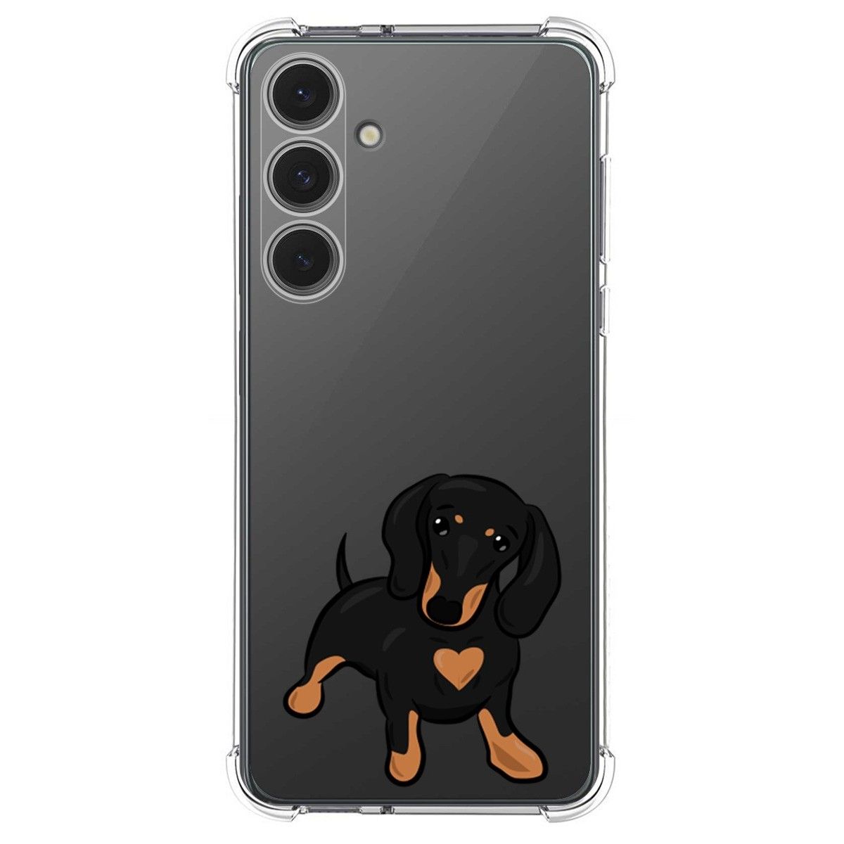 Funda Silicona Antigolpes para Samsung Galaxy S24 FE 5G diseño Perros 04 Dibujos