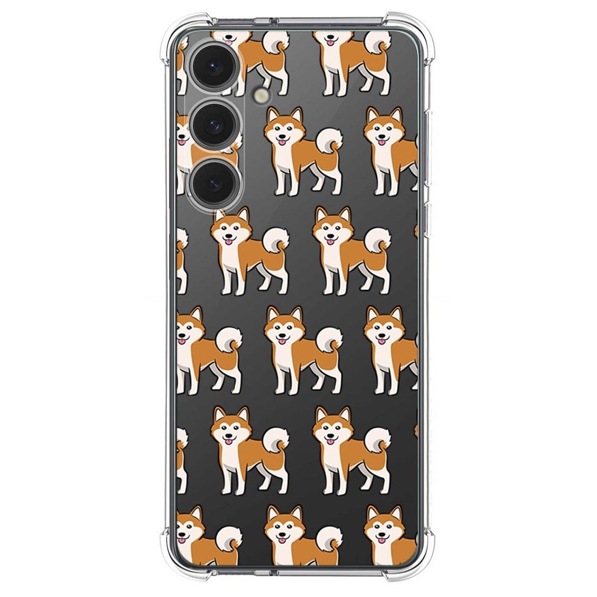 Funda Silicona Antigolpes para Samsung Galaxy S24 FE 5G diseño Perros 08 Dibujos